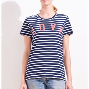 Sundry | LOVE | striped | NWT | t-shirt | small